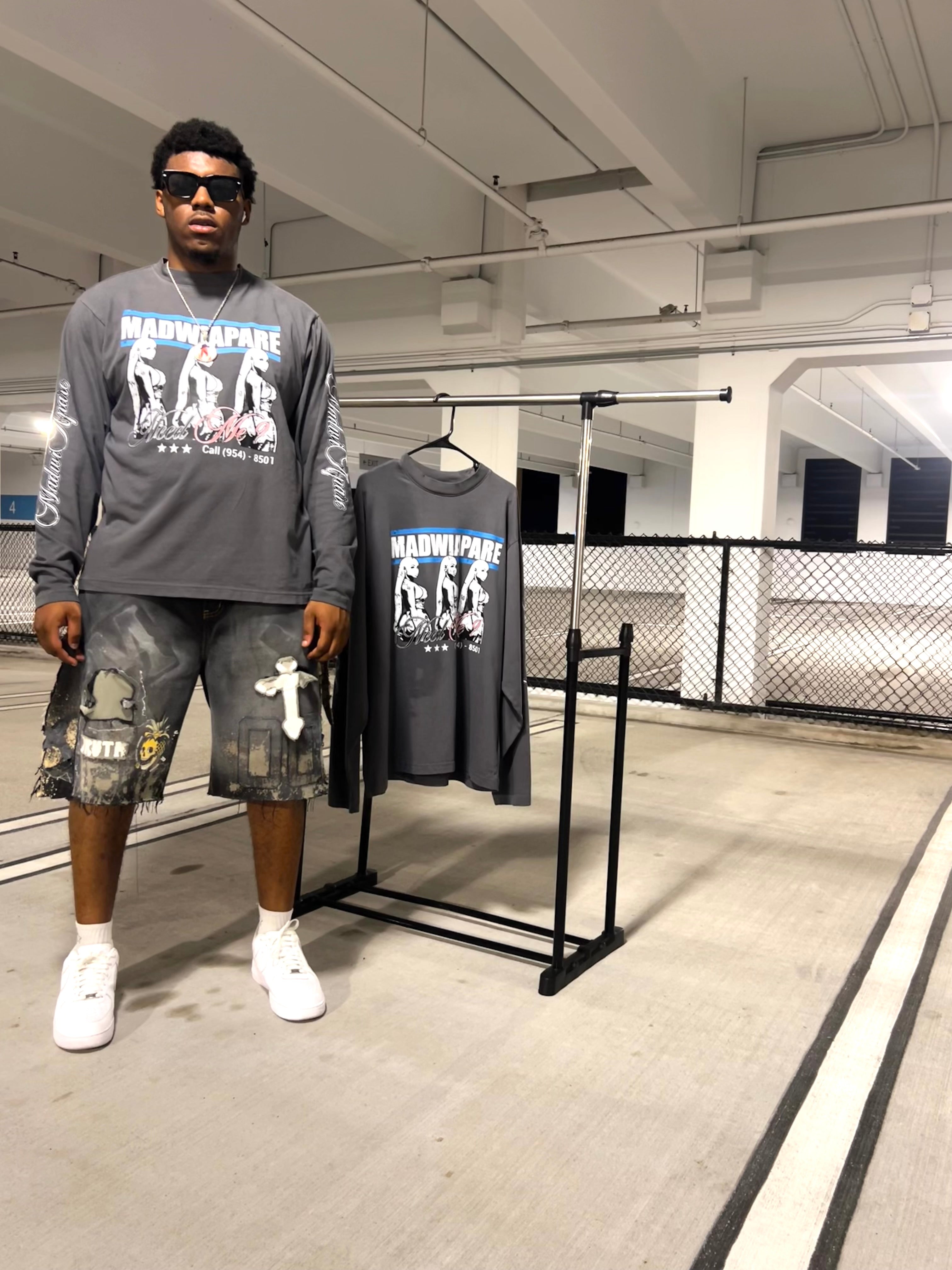 “see within” long sleeve sweater